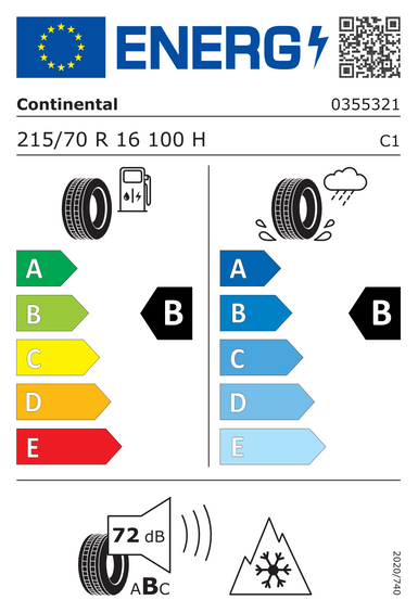 Pneus Continental AllSeasonContact 215/70 R16 100H