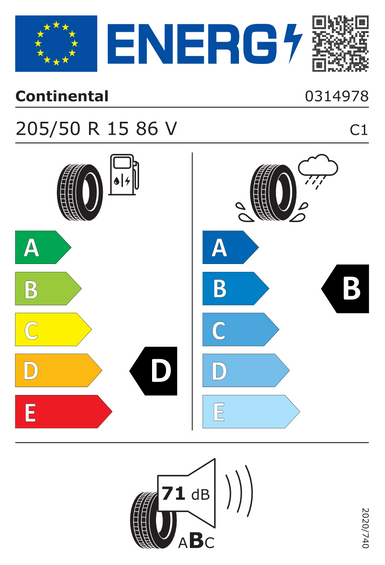 Pneus Continental ContiPremiumContact 2 205/50 R15 86V