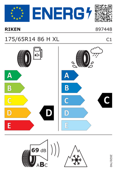 Pneus Riken ALL SEASON XL 175/65 R14 86H