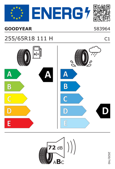 Pneus Goodyear WRANGLER TERRITORY HT 255/65 R18 111H