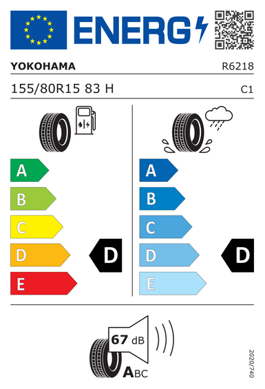 Pneus Yokohama GT SPECIAL CLASSIC Y350 155/80 R15 83H