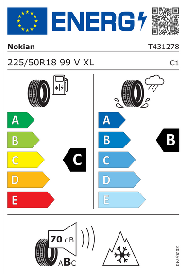 4x ROUES 18 Hiver AUDI A6 C7 FL Nokian 225/50 R18