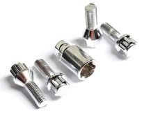 Boulons de sécurité pour jantes aluminium M14x1,25 / 28mm / cône / chrome / K17/19
