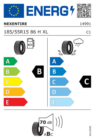 Pneus Nexen N'blue HD Plus XL 185/55 R15 86H